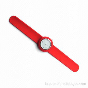 2011 Inter Exchangeable Slap Silicon Watch, Case and Strap Color Can be Different